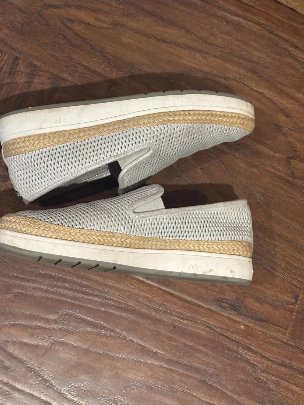 Donald J. Pliner Beige Knit Slip-On Espadrille Sneakers